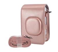 Akozon Compact Size Instant Camera Case Bag PU Leather Lightweight Compatible with Mini LiPlay Brown (Rose Gold)