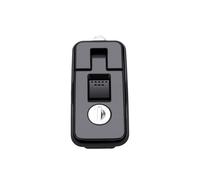 Akozon Compression Latch Twist Turn Lock with Keys, Heavy Duty Slam Latch for RV Trailer Boat Marine Yacht, Stainless Steel Cabinet Drawer Hardware Replacement Kit (black)