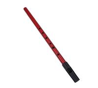 Akozon Copper Irish Whistle In Key Of D Traditional Blowing Instrument With Storage Pouch Black (Red)