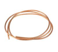 Copper Tube, Akozon Copper Round Tubing 2m T2 Soft Copper Coil Tube Pipe ID 4mm OD 6mm Thickness 1mm for Refrigeration