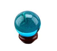 Akozon Crystal Sphere Stand, Quartz Crystal Healing Ball Sphere Spheres and Orbs 40mm with Stand Asian Rare Natural Royal Blue