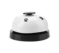 Akozon Cute Cartoon Pet Bell For Dogs And Cats Sturdy Durable Iron Interactive Ornaments Blue For Home (White)
