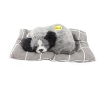 Akozon Cute Plush Sleeping Dog Ornaments with Sound - Realistic Simulation Dog Doll for and Home Decor, Makes Barking Sounds When Pressed, Ideal for Birthdays and Holidays (Husky)