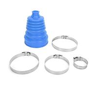 Akozon CV Boot Kit, Universal Split Constant Velocity Joint Gaiter Boot CV Drive Shaft Boot Kit Universal Silicone CV Axle Boot Dust Cover Ball Head Constant Speed Round Clamp Kit (Blue)