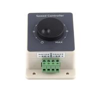 Akozon DC 10-60V 20A PWM Motor Speed Controller Watertight Brushed Regulator with Screw Terminal and Polarity Label for 12V 24V Motors
