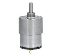 Akozon DC 12V Gear Motor with 6mm D Shaft - Metal Gear Box, Pure Copper Winding, CW CCW Function, Speed Reduction Options for Robotics & Automation (22RPM)