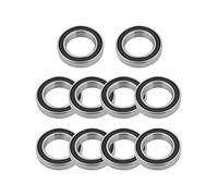 Deep-Groove Ball Bearings, Akozon 10pcs Deep Groove Ball Bearings Mini Ball Bearings 6802RS Rubber Sealed Ball Bearings 15mm*24mm*5mm