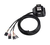 Akozon Desktop PC Case Extension with Dual USB Ports, Power Reset Button, and O/phone Interface - 1.55m Length for Easy Access