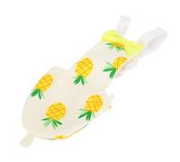 Akozon Diaper Pants with Flight Suit - Bird Clothes for Parrots, Easy to Clean Bird Pee Pads, Adjustable Urine Nappies, for Indoor Use and Flying (M Ananas)