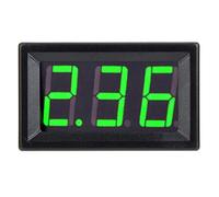 Akozon Digital Ammeter 0.56 in Two-cable Digital Ampere Meter Display Panel 0-10A Ammeter (Green)