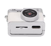 Akozon Digital Camera 1080P 20MP 0.96in Screen Small Keychain Video Camcorder for Taking Photos Cycling Mountain Climbing (White)