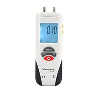 Akozon Digital Manometer, HT-1890 Handheld Digital Manometer Differential Gauge Air Pressure Meter 11 Selectable Units, Manometer to Measure Gauge & Differential Pressure