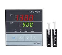 Akozon Digital PID Temperature Controller MC901 Digital PID Temperature Controller K Type PT100 Sensor Input Relay SSR Output