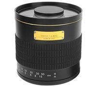 Akozon Digital SLR Cameras Telephoto Mirror Lens 500mm f/6.3 Manual Focus Telephoto Mirror Lens for Canon EF Mount Digital SLR Camera (black)