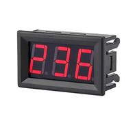 Akozon Digital Voltmeter 0 56 Two Wire Ac 70 380V Led Voltage Meter With Abs Cover Red Display (Font backlight red)