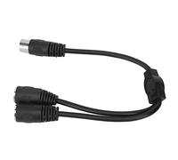Akozon DIN 8 Pin Male to 2 DIN 8 Pin Female Splitter Cable - 1.0ft Double Shielded Signal Sound Connection Cord for Equipment