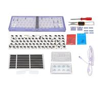 Akozon DIY Mechanical Keyboard, Swap RGB Backli Suppor 5pin 3pin Swi Ch Cus Om Gaming Keyboards Ki 67 Keys Wired Ho (Purple)