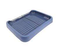 Akozon Dog Potty Tray Removable Indoor Dog Training Toilet Portable Puppy Potty Pad Holder with Grille Ideal for Small and Medium