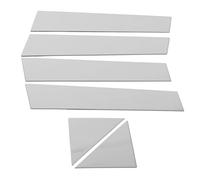 Akozon Door Window Pillar Post, 6pcs Exterior Side Door Window Pillar 304 Stainless Steel Chrome Replacement for Chrysler 300 300c 2005-2010