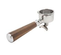 Akozon Double Spouts Portafilter, 54mm Stainless Steel Handle Three Ear Ears Nozzle for 870 880 Rosewood Replaceable Coffee Making Machine Attachments Home Office