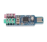 Akozon Driver- CM108 USB Sound Card for PC & Laptop - External USB Audio Adapter with High Audio Quality, Portable and Convenient for Active Speaker & Headphones,