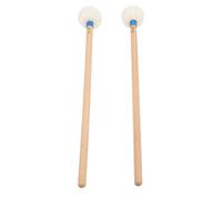Akozon Dual Purpose Set Playing - 2Pcs Wooden Handle Wool Felt Kit Accessories (Blue)