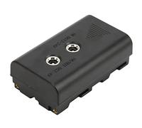 Akozon Dummy Battery with DC Elbow Cable Output 7.4V/3A for NP-F550 NPF570 NPF970 LED Lights & Monitors