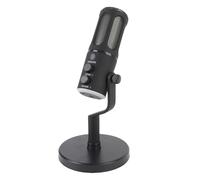 Akozon Dynamic Microphone XLR USB Cardioid RGB Mic for Gaming Live Streaming Podcasting