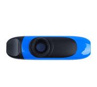 Akozon Eco-Friendly ABS Professional Ocarina with Resin, Includes Reed, Lanyard, Microphone, and 3.5mm Adapter for Musicians (Blue)