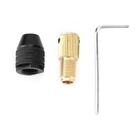Akozon Electric Drill Chuck Motor Shaft Miniature Self-Tightening Mini 0.3-Accessories 3.4mm Range Keyless Chuck Fixing Device Furniture Hardware Compatible withElectricGrinder(3.17mm)