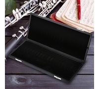 Akozon Elegant Wooden PU Leather Reed Case Holder for 10 Oboe Reeds - C Act, Moisture-Proof & Stylish Storage Solution (20Pcs)