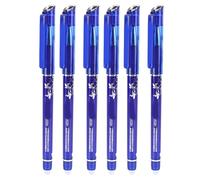 Akozon Erasable Ink Pens 24 Pack Blue Fully Erasable Pens with Writing & Eraser For School, Office, Note Taking, Sketching No, Comfort Grip (Crystal Blue)