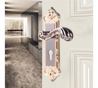 Akozon European Vintage Aluminum Door Lock - Retro Style AntITheft Security Lock for Interior Doors