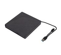 Akozon External CD DVD Drive, Extern CD DVD Mac CD Externo CD Player Externe CD Rom Speler USB3.0/USB2.0 5 Gbps External DVD Drive Box for 12.7mm/9.5mm SATA DVD RW Drive