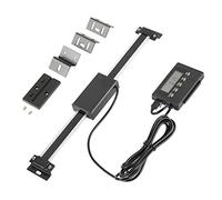 Akozon External Remote Digital DRO Remote LCD Kit Linear Scale Digital Table Readout Measuring Range 0-200?mm?Accuracy?.07 0.001mm Division Value Aluminum Alloy for Milling Machines or Lathes