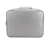 Akozon Fireproof Document Bag with Lock, 1800℉ Heat and Passport Money Certificates Multi-Pocket Storage Case for Home, Office, Travel and Emergencies (SILVER)