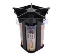 Akozon Fit for Coin Counter Coin Sorter Tube - 5 in 1 Change Organizer, ABS Desktop Holder for Quick Sorting, Accurate Packaging, Portable Design for Home and Office Use