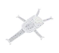 Akozon Five Corner Bath Support Net, Adjustable Height, Skid-Proof Design with Soft Sponge Headrest for Baby Bathing Experience, Fits 99% Bathtubs, Breathable Mesh Mat for (Star)