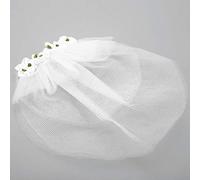 Akozon Flower Headdress Pet Wedding Veil Dogs - Stylish Wedding Accessory Small and Medium Pets - Supplies/Dogs/Apparel & Accessories/Hair Accessories (L)
