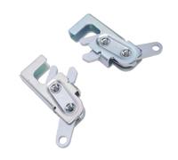 Akozon Flush Mount Buckle Lock Left and Right Pair for Vehicle Doors and Panels, Concealed Hasp Latch with Keyed Cylinder, Car Hasp Lock Kit for Interior Cabinet