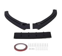 Akozon Front Bumper Lip Spoiler 3 Sections Bumper Lip Chin Splitter Diffuser Protector Body Kit for 6C 2015-2018 Racing Upgrade (Glossy Black)