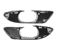 Akozon Front Fog Light Grille Black Pair Left Right W203 C Class | Iron Aluminum Alloy, Black Finish, Scratch Guard, Replacement Fit, Bumper Cover, W203 C230 C240 Fitment