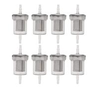 Akozon Fuel Filter 8pc 4mm for Webasto Eberspacher Set | Solid Material, Particulate Removal, 4mm Hose Compatibility, Air Heater Use, Webasto Eberspacher Fitment