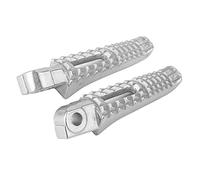 Akozon Fußstützen Pedal, Silber Eisen Beifahrerfußstifte, Hintere Fußrasten for Motorräder Fußstützen Modifiziertes Zubehör Mit Montagezubehör Passend for GSXR 600 750 1000