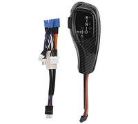 Akozon Gear Shift Knob Electric LHD Automatic LED Head Shifter Retrofit Kit Fits for E46 E60 E61 Refit for F30 Style (Carbon Fiber Texture)