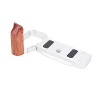 Akozon Handgrip L Shape Grip with Plate Wooden Hand Grip L Bracket for A7C2 A7CR Camera (Silver)
