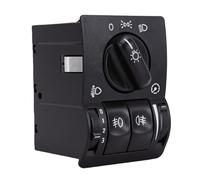Akozon Headlight Control Switch Replacement for Zafira A 90437439 | Car Fog Lamp Button, 6240097 90437440 Compatible, Rotating Knob Design, Black Plastic Housing, Direct Dashboard Fit
