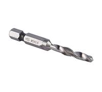 Akozon Hexagonal Handle Compound Tap Drill Bits M5 HSS 1/4" Hex Shank Drill Tap Taper Drill Bits Power Tool Part Tapping Drill Bit Set Drill Tap Bit