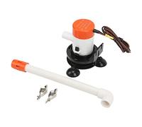 Akozon High Adaptability Livewell Baitwell Aerator Pump Submersible 350GPH 12V Portable Bottom Suction Cup Marine Boat & Bait Pump System