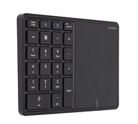 Akozon High-Capacity 500mAh Battery 2 in 1 Wireless Numeric Keypad with 22 Keys, BT4.2, 2.4G Type C Charging, and Integrated Touchpad for Laptops, PCs, Desktops, and Notebooks